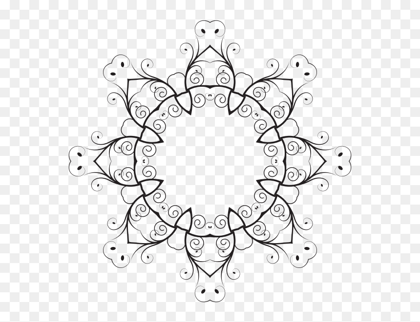 Black Floral Lace - Clip Art, HD Png Download - black lace png