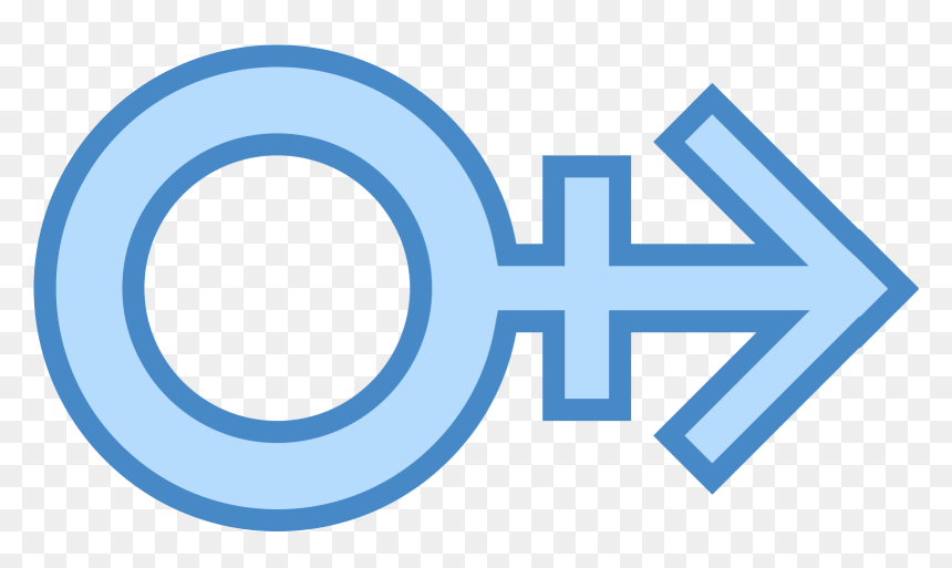 Male Stroke H Icon - Circle, HD Png Download - blue paint stroke png