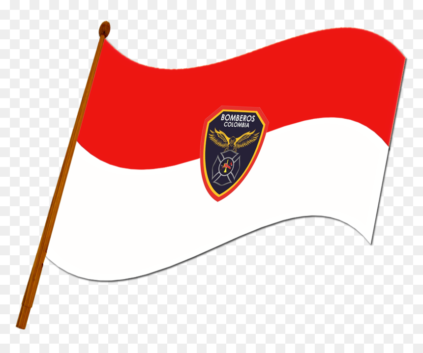 Bandera Dirección Nacional Bomberos - Bomberos Colombia, HD Png Download - bandera de colombia png