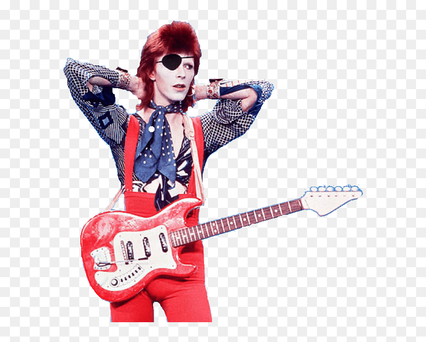 David Bowie Guitar Clip Arts - David Bowie Stage Costumes, HD Png Download - guitar vector png