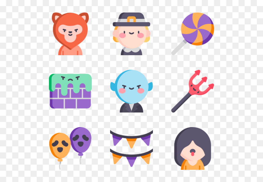 Halloween Icons, HD Png Download - halloween party png