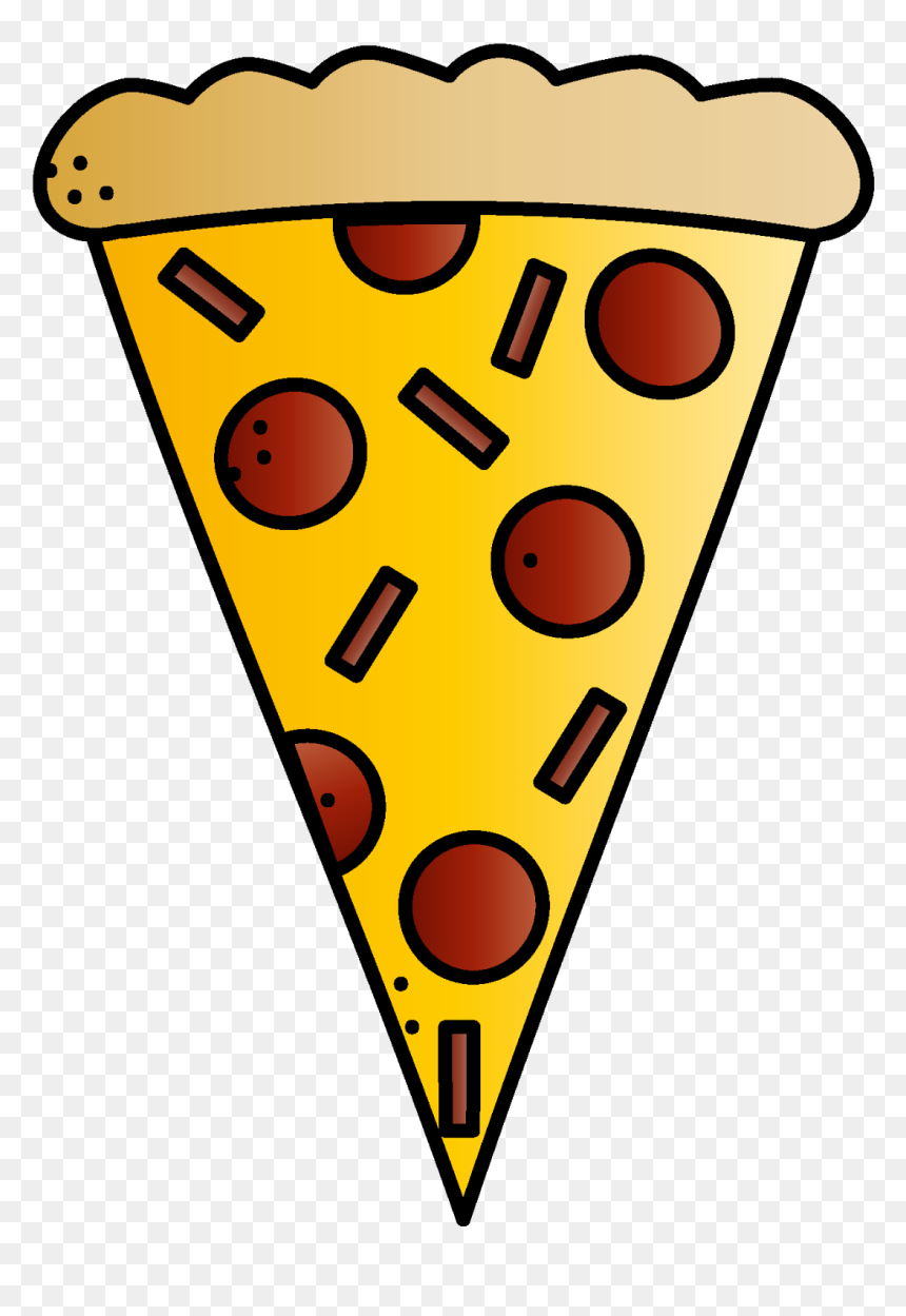 Jen"s Kinder Kids - Triangle Pizza Slice Clipart, HD Png Download - pizza clipart png