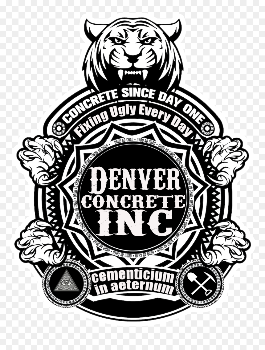 Denver Concrete Inc - Emblem, HD Png Download - concrete cracks png