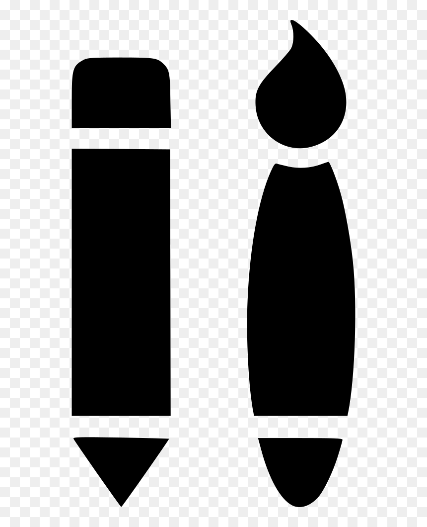 And Paintbrush Straight - Skateboard, HD Png Download - paintbrush clipart png