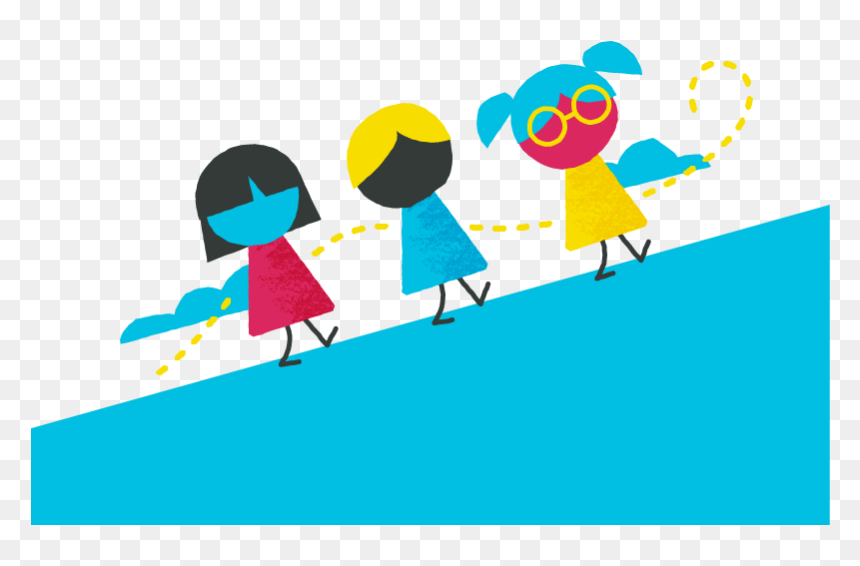 Live & Breathe Learners Walking Students Kids Khan - Illustration, HD Png Download - students walking png