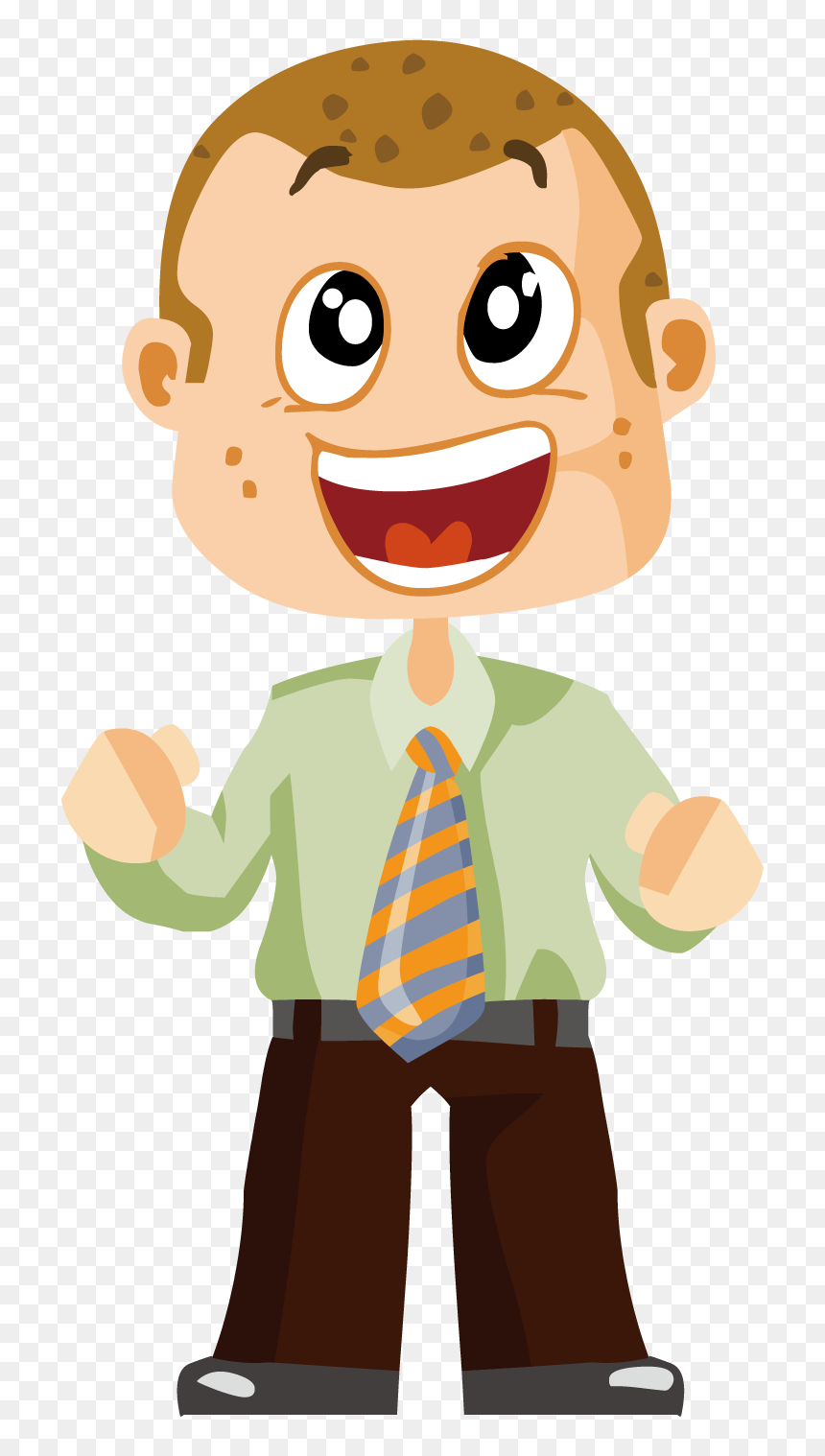 Download Computer File Man Transprent Png - Clip Art, Transparent Png - cartoon computer png
