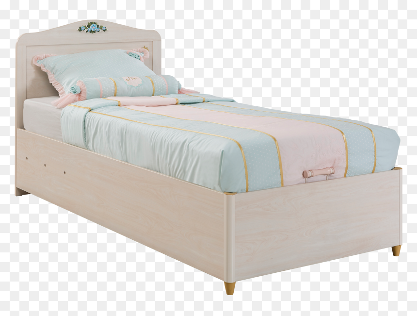 Dark Grey Velvet Bed, HD Png Download - flower bed png