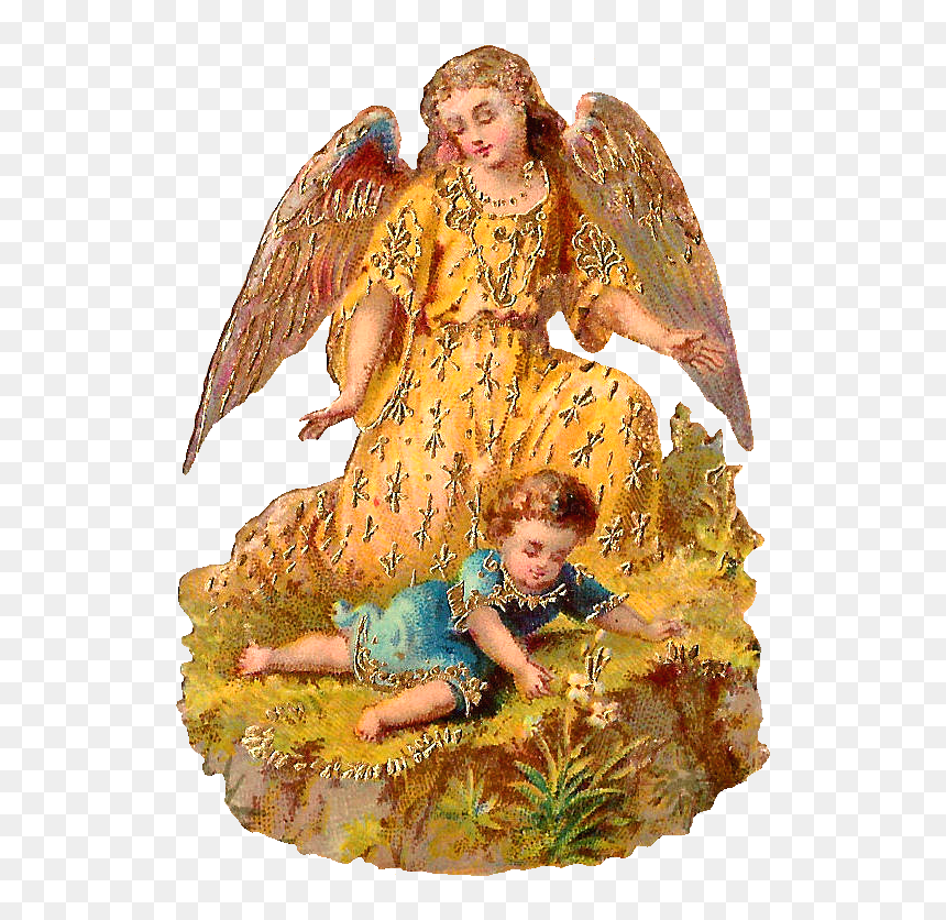 Antique Images Free Clip - Angel, HD Png Download - guardian angel png
