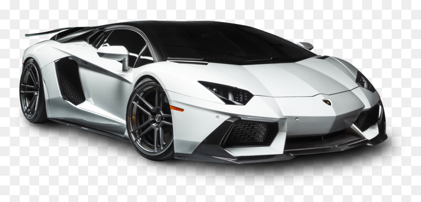 Lamborghini Aventador Lp White Car - Lamborghini Png Hd, Transparent Png - white car png