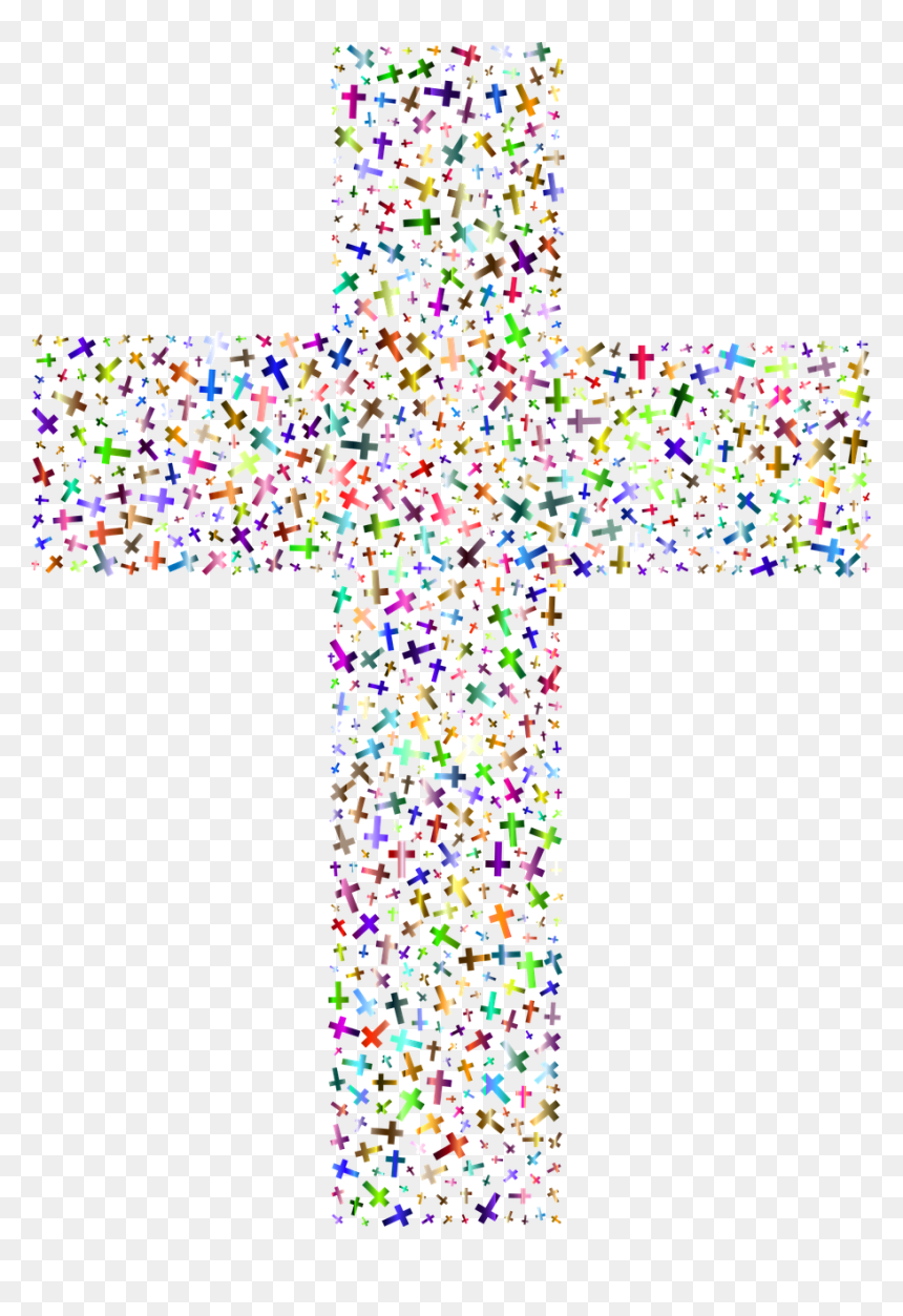 Jesus Christ Cross Crucifix Png Image - Colourful Cross Clipart, Transparent Png - crucifix png