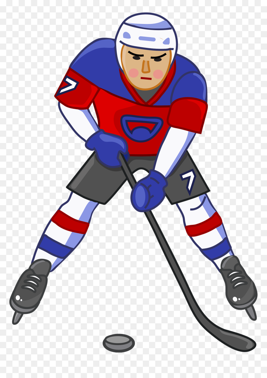 Cartoon, HD Png Download - hockey player png