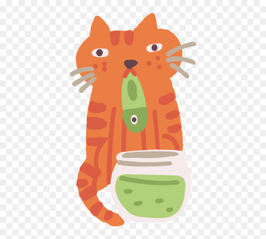 Cartoon, HD Png Download - cat vector png
