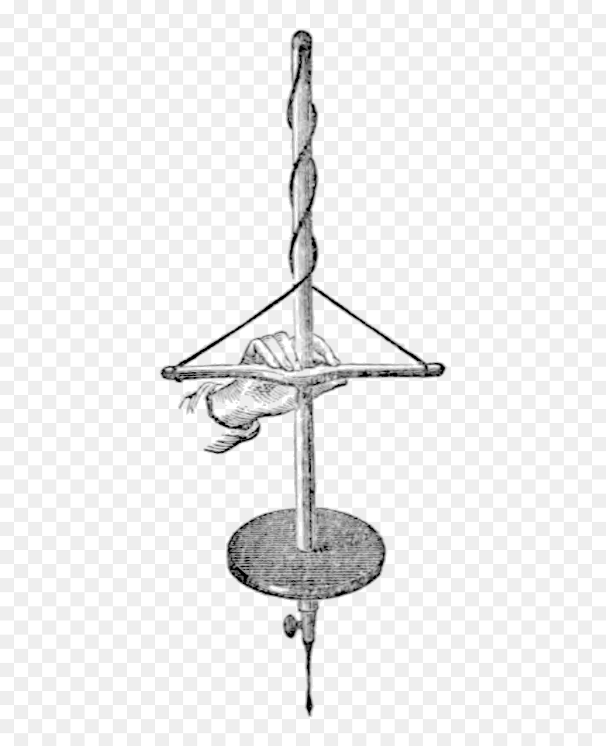Researches Into The Early History Of Mankind And The - Drawing, HD Png Download - metal pole png