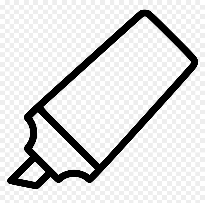 Png File Svg - Highlighter Clipart Black And White, Transparent Png - highlighter png