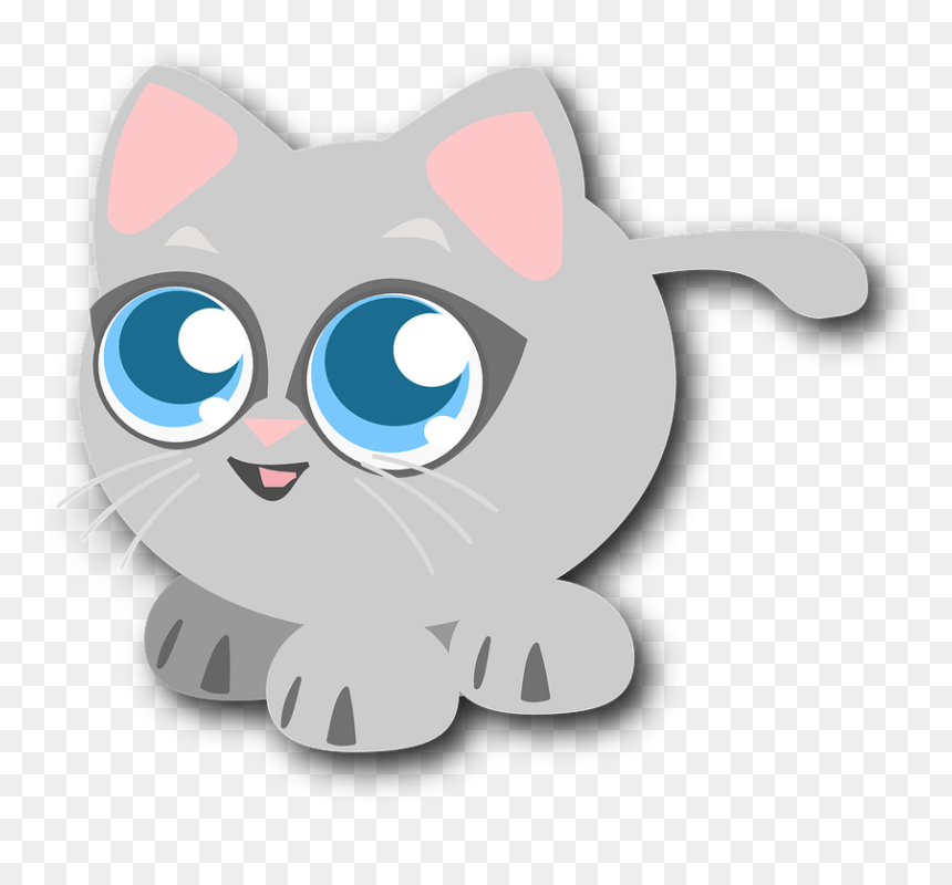 Clipart Cute Baby Cat, HD Png Download - cat vector png