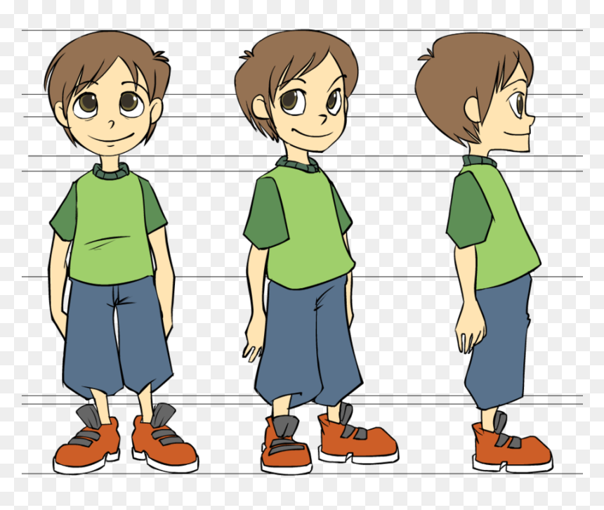 I Did The Same For The Legs - Cartoon Character Model Sheet, HD Png Download - cartoon body png