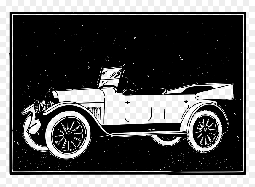 Inverted Old Car Clip Arts - Classic Car, HD Png Download - old car png