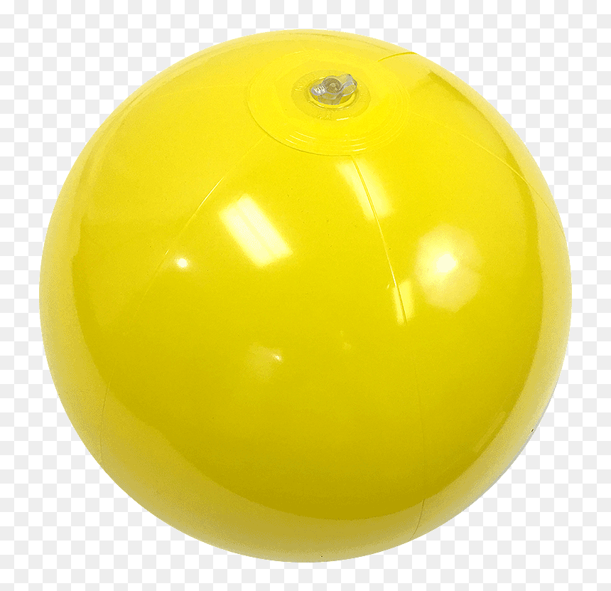 16" - Yellow Beach Ball Png, Transparent Png - beach balls png