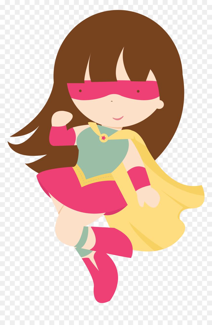 Superhero Girl Clipart, HD Png Download - super hero png