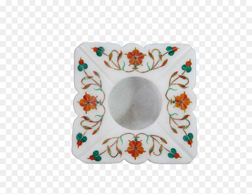 Marble Inlay Ashtray, Hd Png Download - Ceramic, Transparent Png - ashtray png