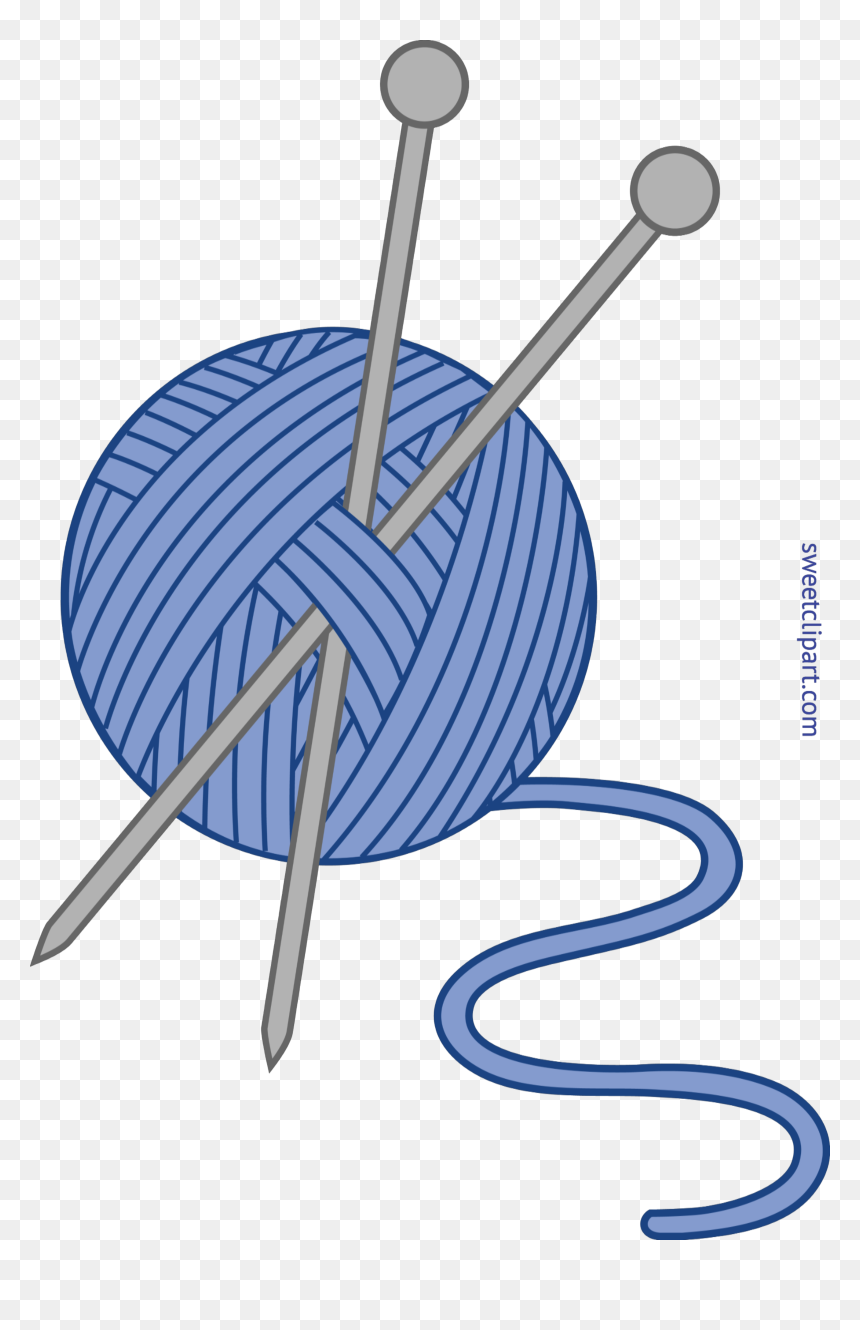 Clip Transparent Download Knitting Clipart Black And - Knitting Clip Art, HD Png Download - knitting png
