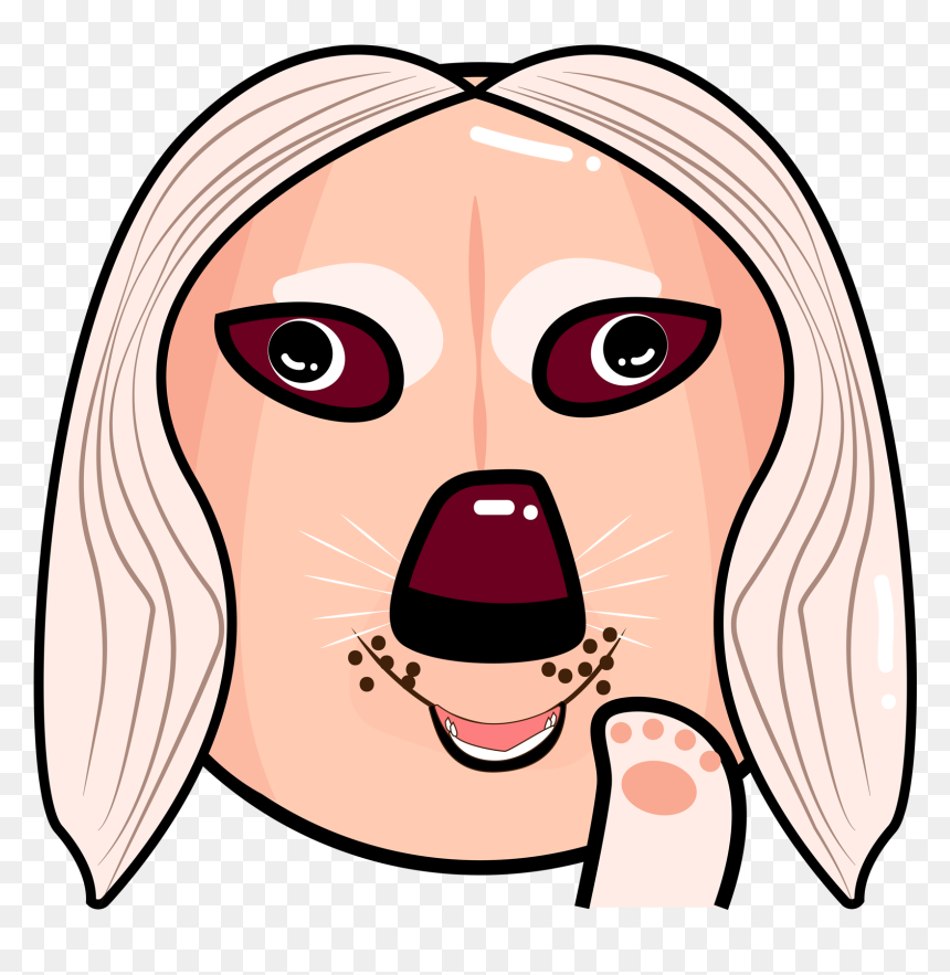 Original Vector Cartoon Dog Head Png And Image , Png - Cartoon, Transparent Png - dog head png