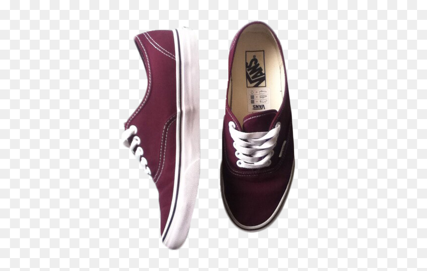 Vans Off The Wall Maroon, HD Png Download - vans png