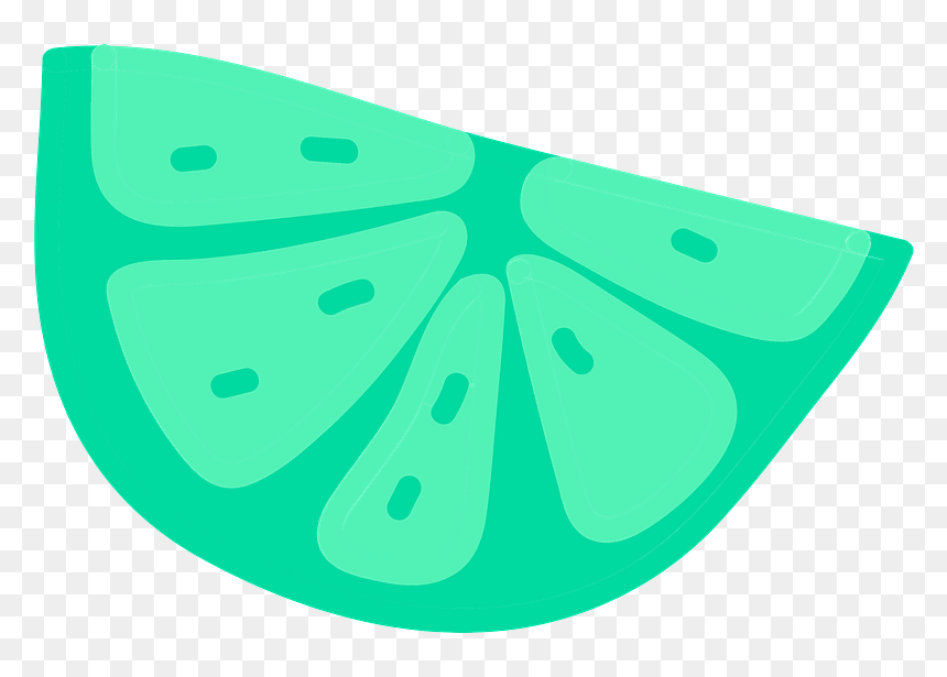 Slice Of Lime Clipart, HD Png Download - lime slice png