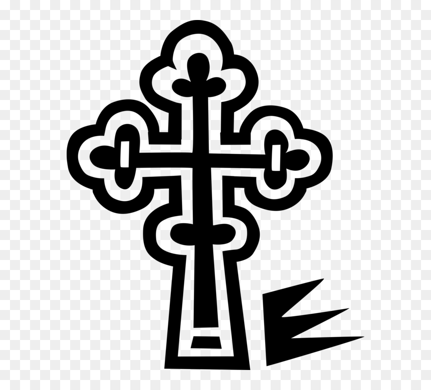 Vector Illustration Of Christian Orthodox Religious - Cross, HD Png Download - crucifix png