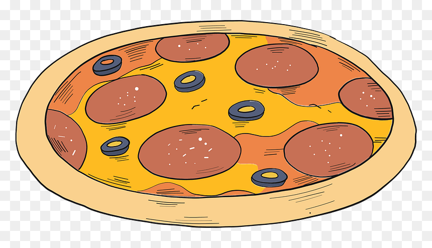 Pizza Clipart - Circle, HD Png Download - pizza clipart png