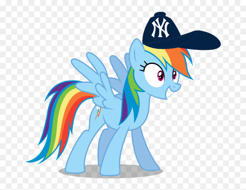 Transparent Yankees Hat Png - Rainbow Dash Is Angry, Png Download - yankees hat png