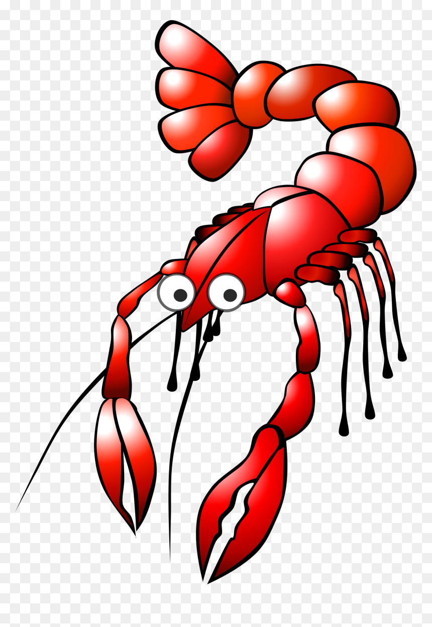 Cartoon Crayfish Clip Arts - Crayfish Clipart, HD Png Download - crawfish png
