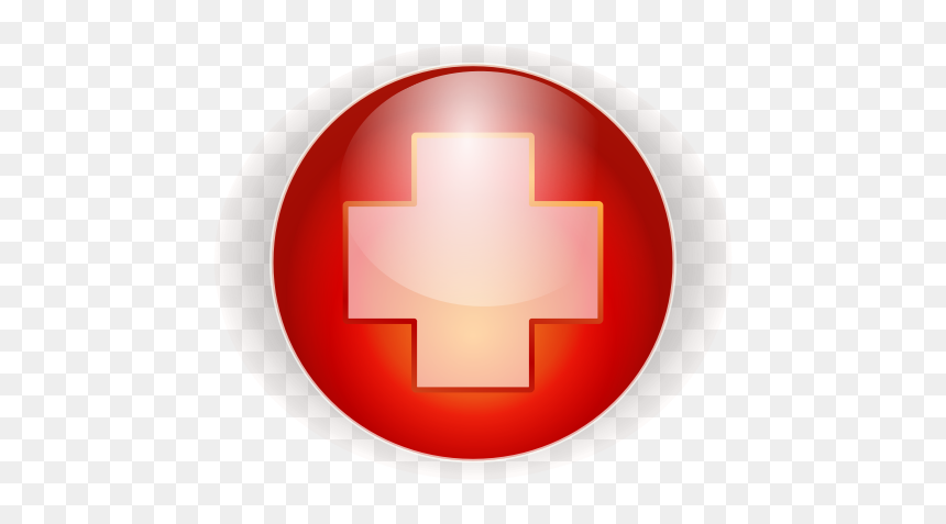 Red Cross Button - Green Cross, HD Png Download - red cross logo png