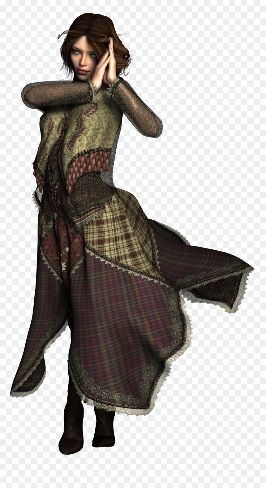 Transparent Fashion Models Png - Medieval Dancer, Png Download - fashion model png