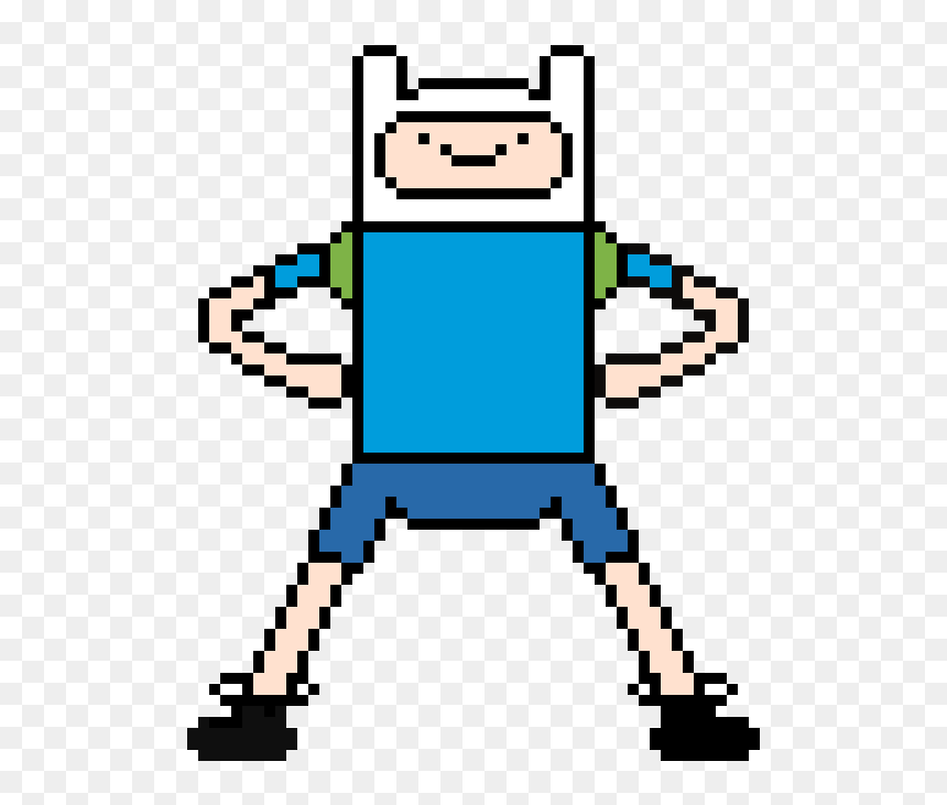 Finn The Human Pixel Art, HD Png Download - finn png