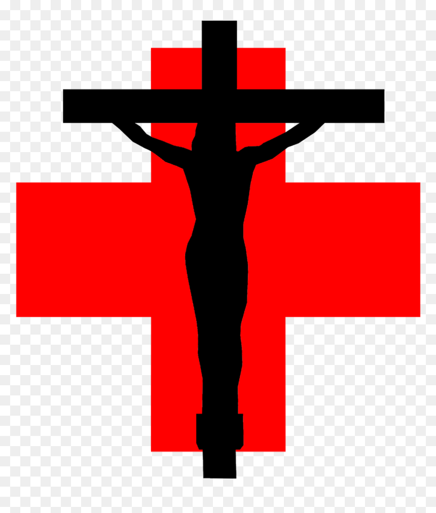 Red Cross Crucifix - Crucifix, HD Png Download - crucifix png