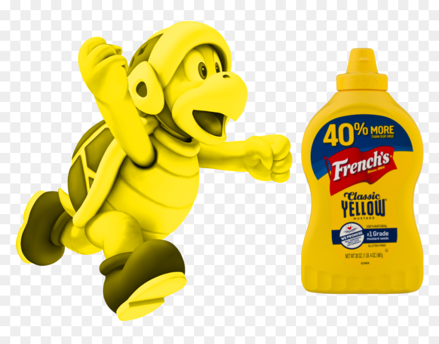French"s Classic 100% Natural Yellow Mustard, 20 Ounce - Super Mario Bros Hammer Bro, HD Png Download - mustard png