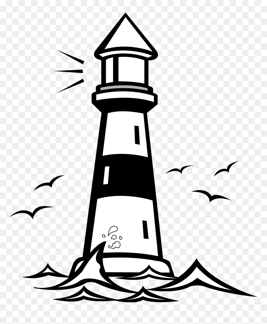 Let Your Light So Shine Coloring Page , Png Download - Light House Clip Art, Transparent Png - lighthouse clipart png