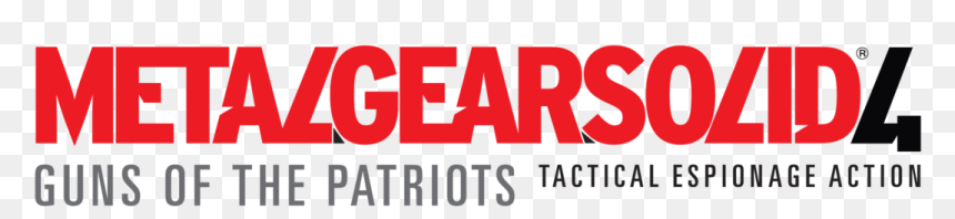 Metal Gear Solid 4 Logo - Graphic Design, HD Png Download - metal gear png