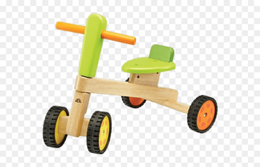 Coloured Wooden Tricycle - Triciclo Plantoys, HD Png Download - tricycle png