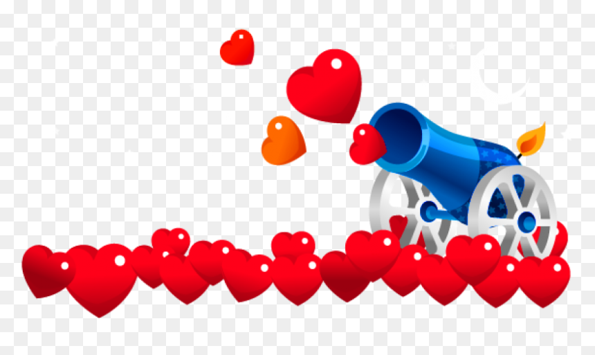 Heart Cannon, HD Png Download - gun clipart png