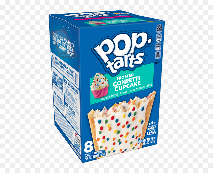Pop Tarts, HD Png Download - blue confetti png