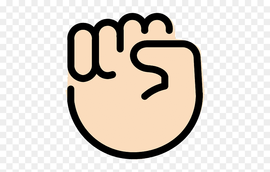 Raised Fist Emoji Clipart - Scalable Vector Graphics, HD Png Download - raised hands png
