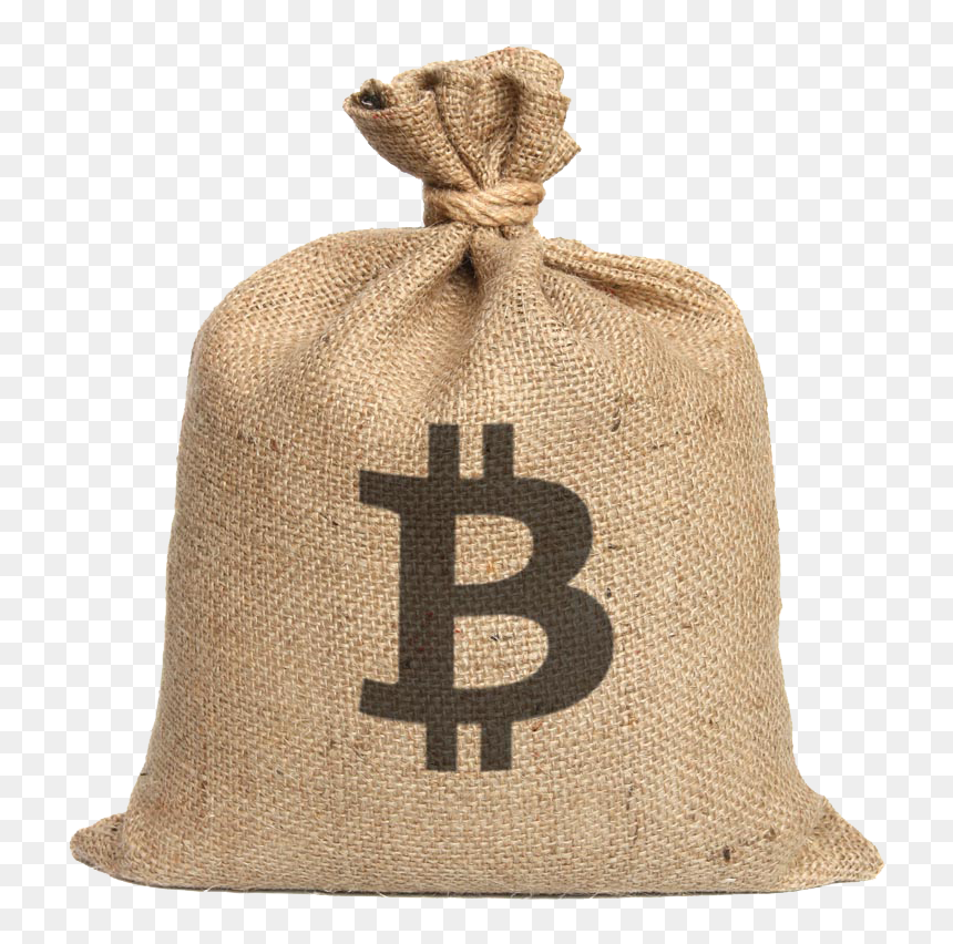 Clip Transparent Download Burlap Vector Gunny Sack - Bitcoin Sign, HD Png Download - burlap png