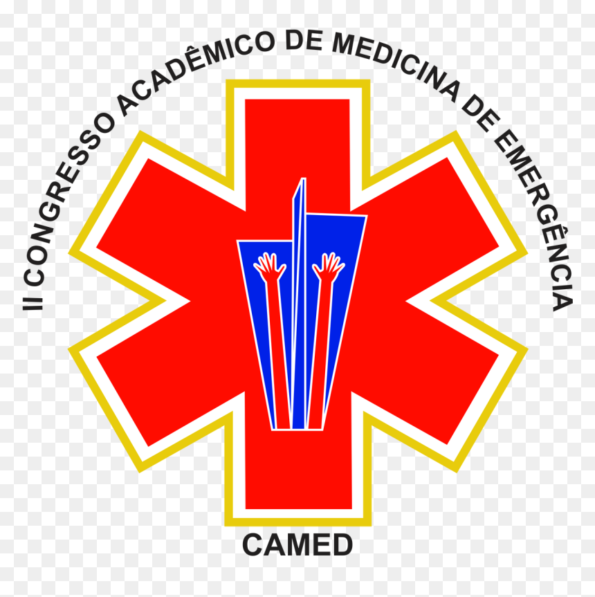 Star Of Life Black And White Free, HD Png Download - red underline png