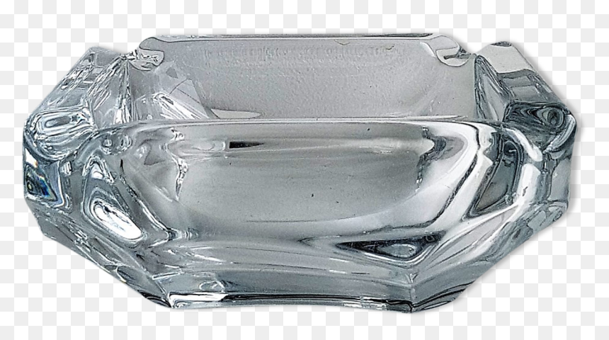 Square-shaped Glass Ashtray - Serving Tray, HD Png Download - ashtray png