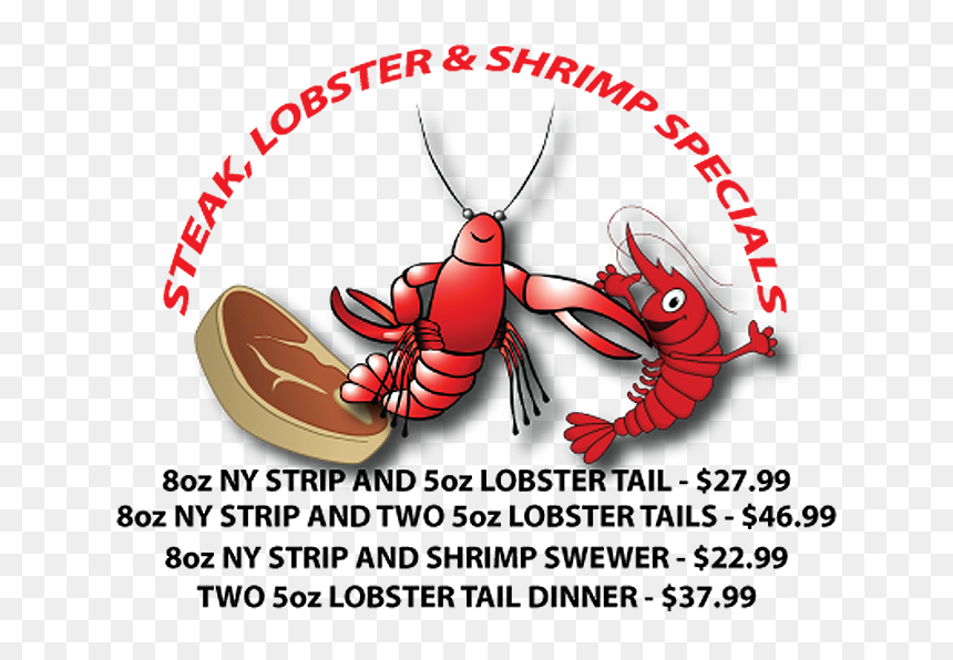 Thursday Surf & Turf Specials - Crawfish Clip Art, HD Png Download - crawfish png