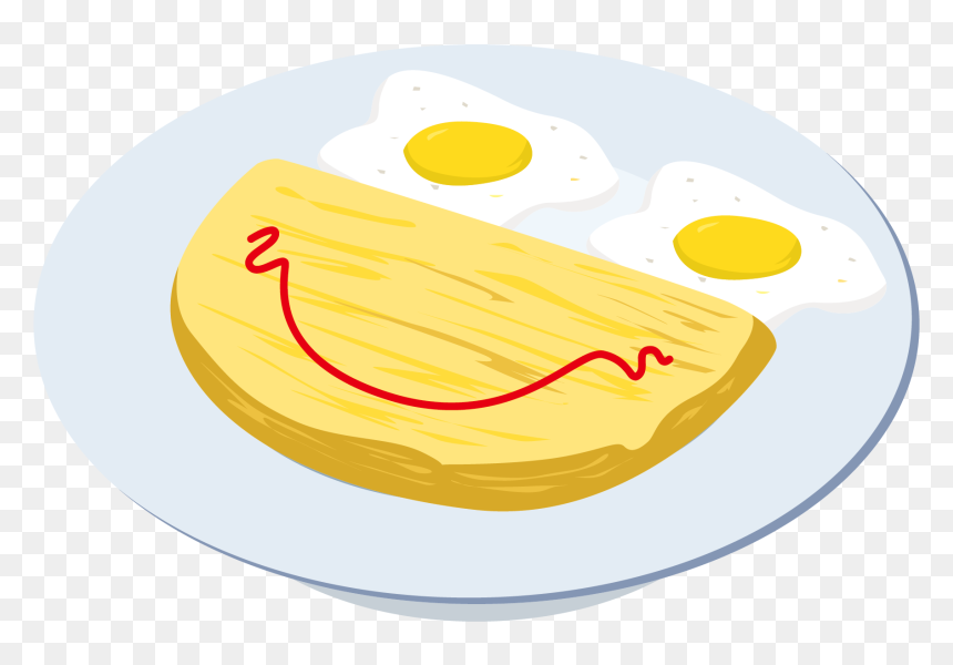 Fried Egg Toast Omelette Chicken Fried Steak Bacon - Fried Egg, HD Png Download - fried egg png