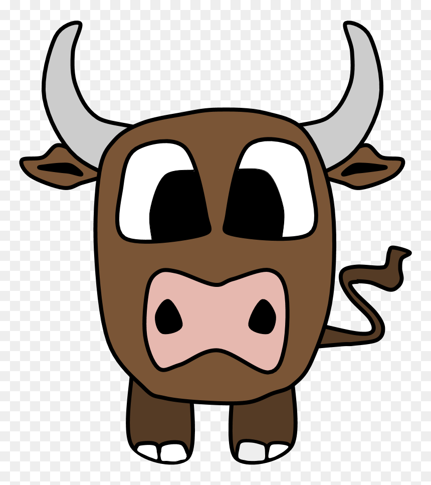 Bull, Big Eyes, Cartoon Animal - Bull Cartoon, HD Png Download - bulls eye png