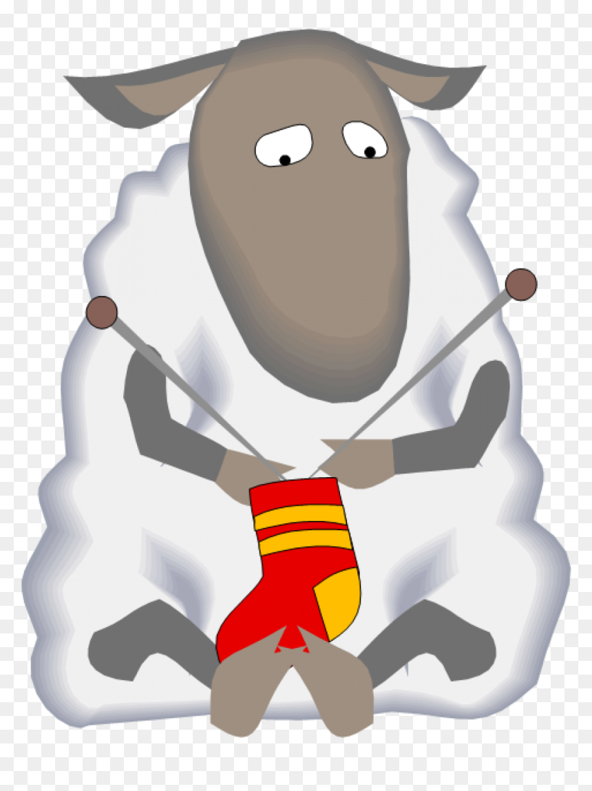 Sheep Knitting Clipart, HD Png Download - knitting png